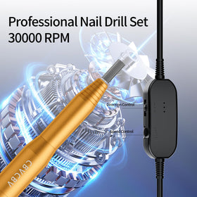 CBVCBV drill in use during a manicure demonstrating smooth quiet operation