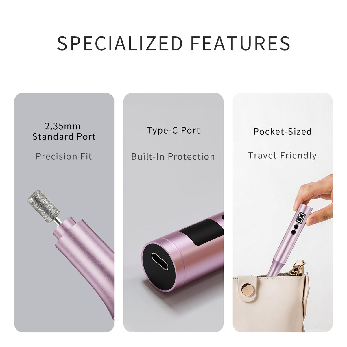 CBVCBV nail drill in use during manicure showing ease and professional finish