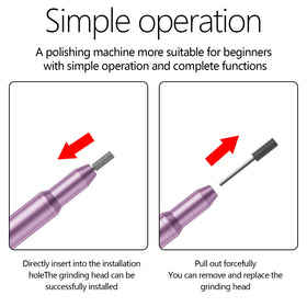CBVCBV metal bits and 30 sanding bands organized for versatile nail work