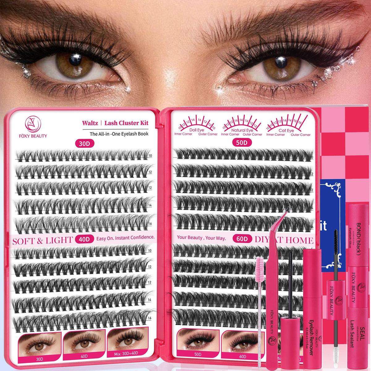 CCODDY front packaging showing full kit and included tools for easy at-home application