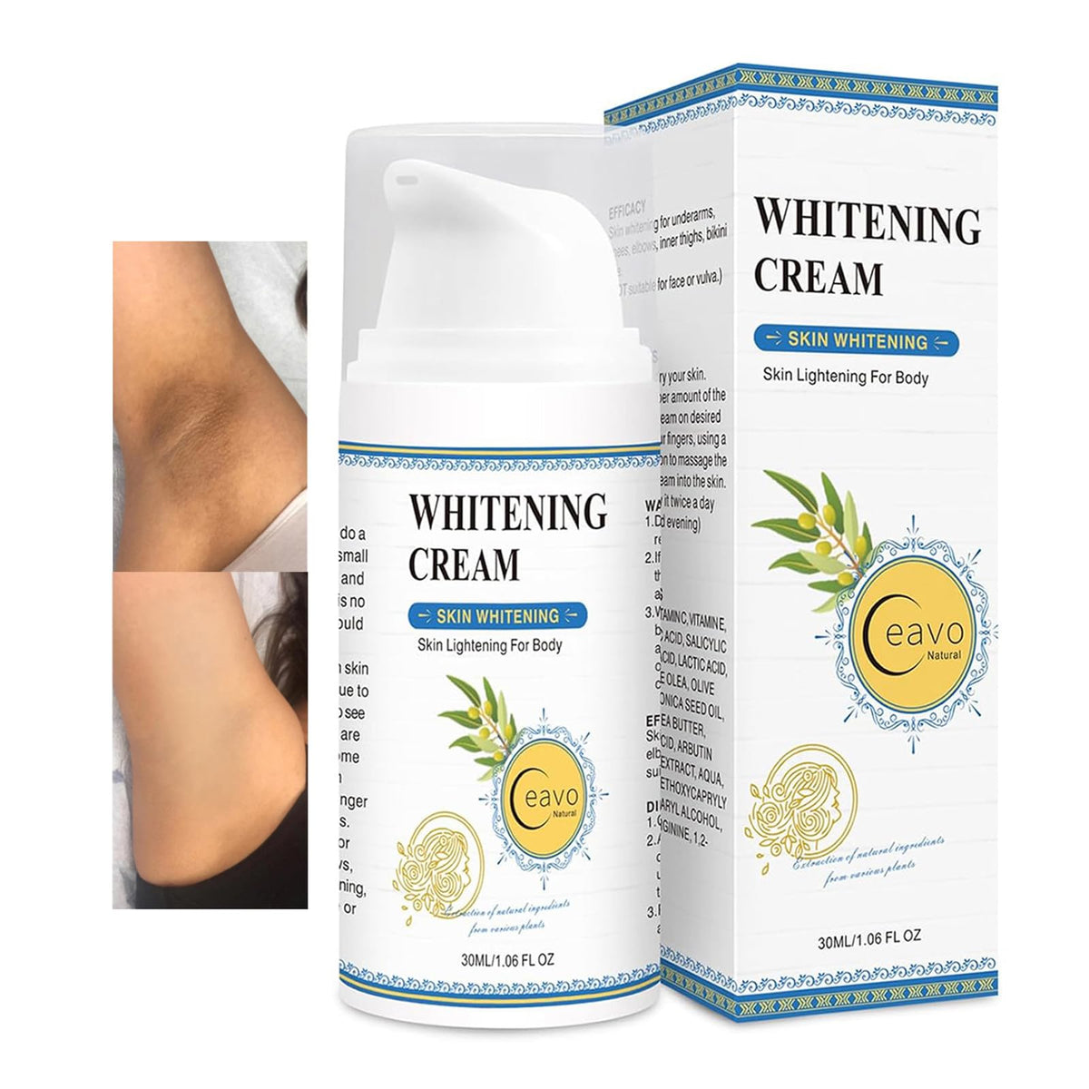 Ceavo front packaging jar showing product and branding for clear identification