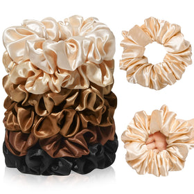 CEELGON open packaging displaying six scrunchies ready for gifting or storage