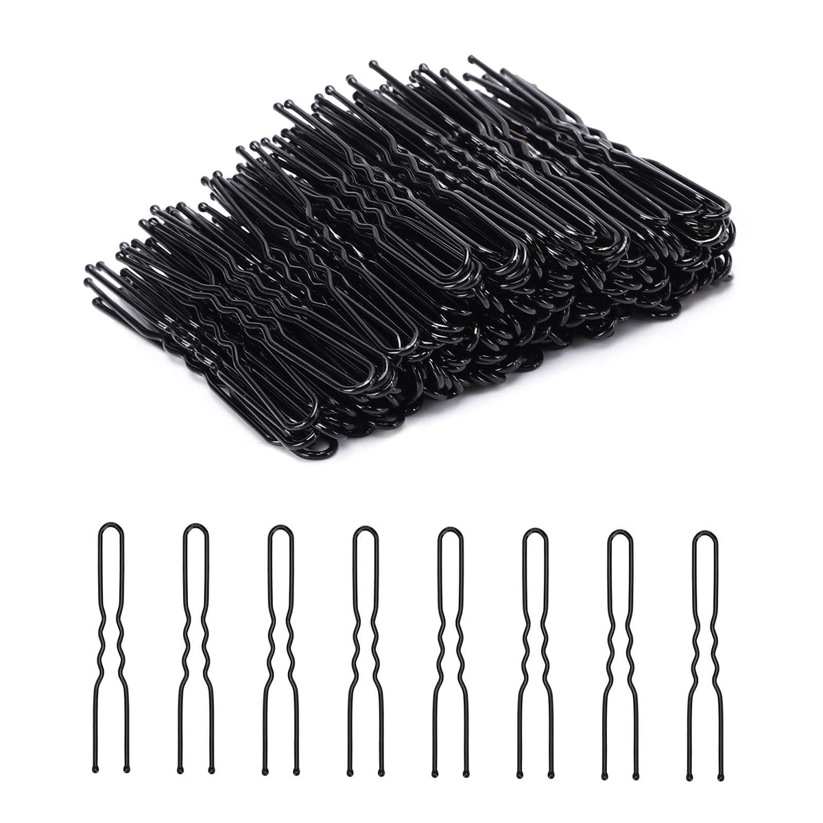 Cehony front packaging with 200 black U-shaped pins, convenient storage benefit