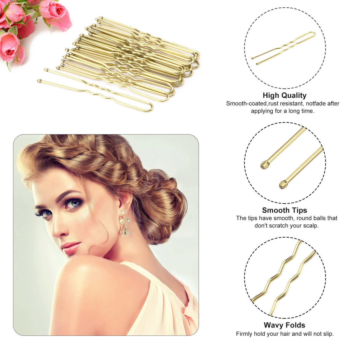 Cehony rounded-tip detail showing smooth ends that protect scalp and prevent snags benefit