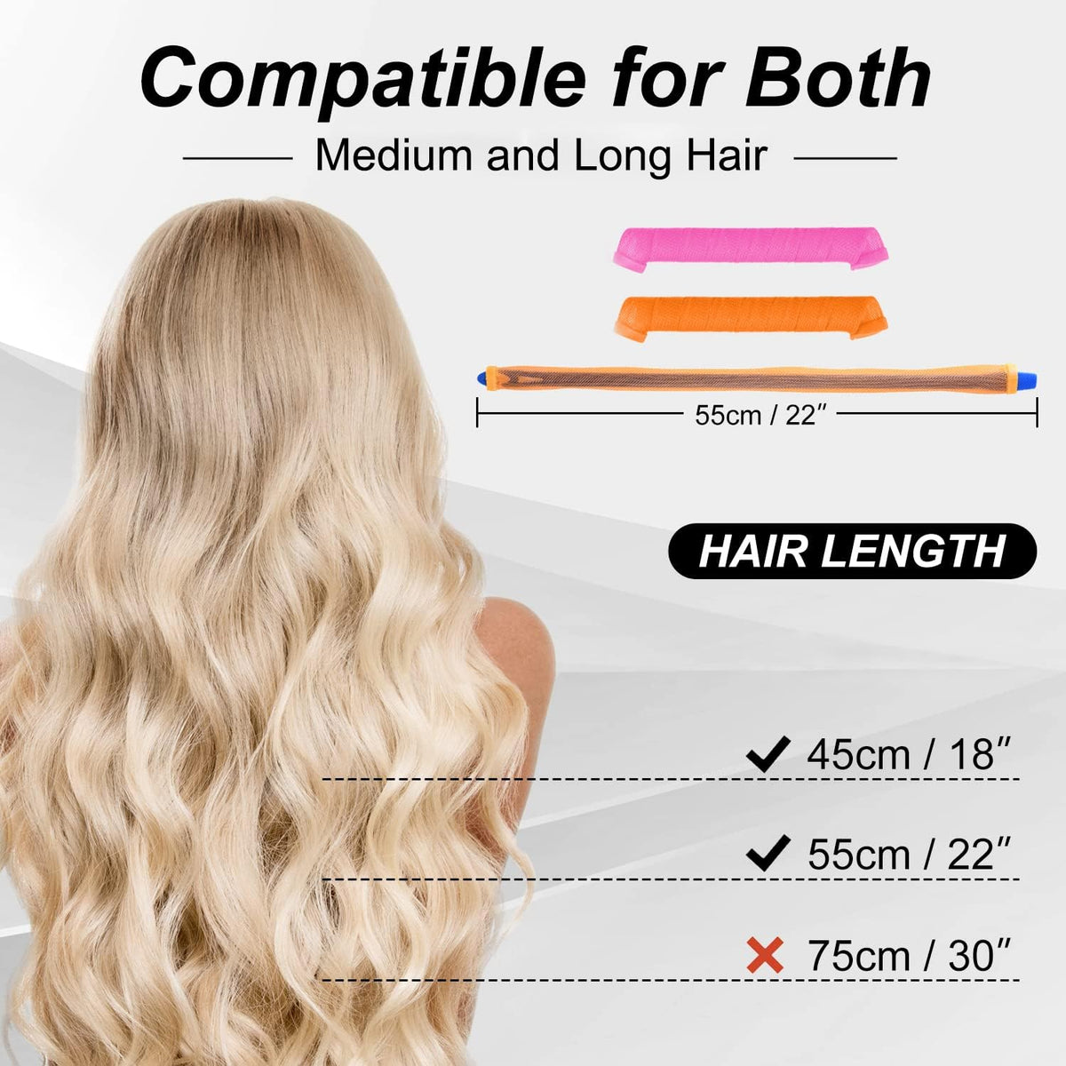 CEKEME finished curls on long hair showing defined waves