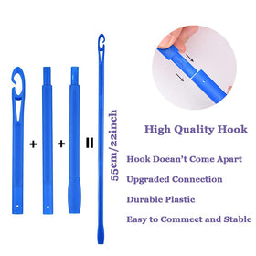Transparent pouch with CEKEME rollers inside for tidy transport and organized storage