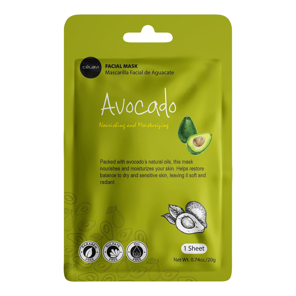 Celavi ingredients display of tea tree honey avocado pomegranate charcoal cucumber clarity
