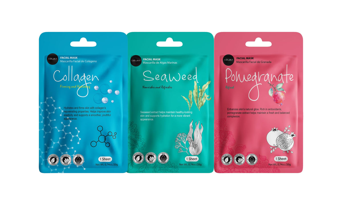 Celavi sheet mask close-up texture highlighting thin breathable material