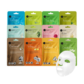 Celavi travel pouch with masks for convenient skincare on the go