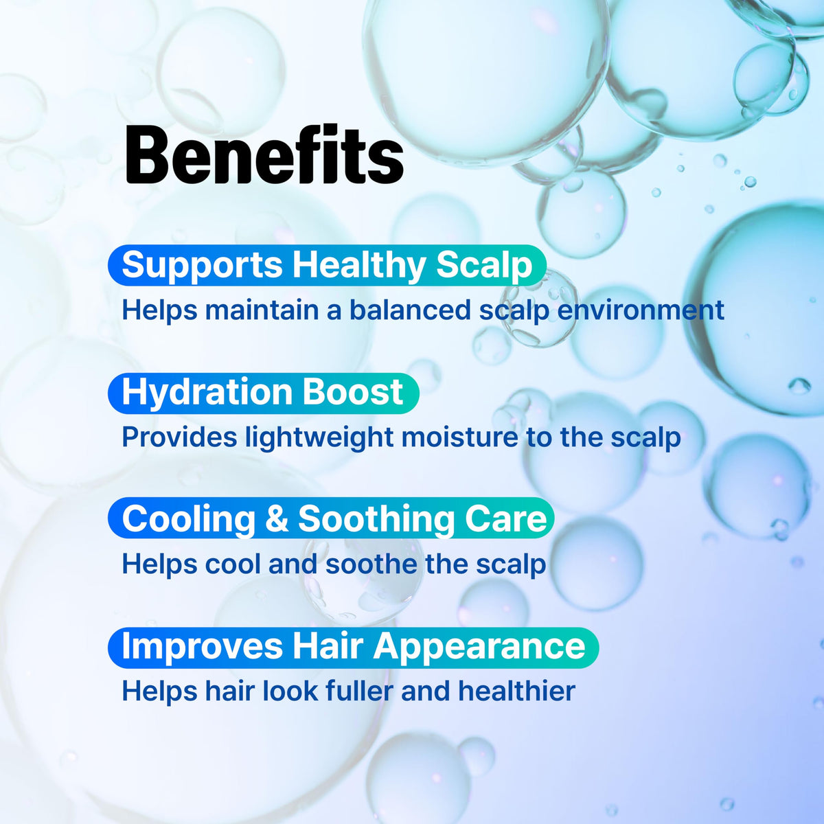 CELDYQUE roll-on being applied to thinning scalp area to improve localized coverage benefit