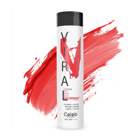Celeb Luxury bottle front view showing Extreme Red label and packaging benefits