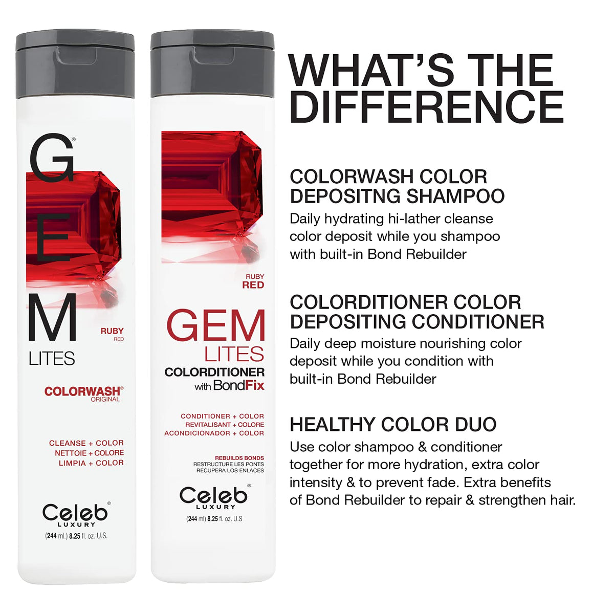 Celeb Luxury bottle on bathroom shelf styled to show at-home salon experience benefit