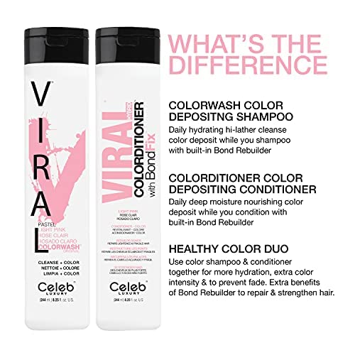 Celeb Luxury label close-up highlighting bond-rebuilder ingredient benefits