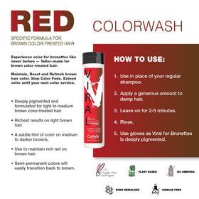 Celeb Luxury texture swatch of the red colorwash showing pigment density for informed use