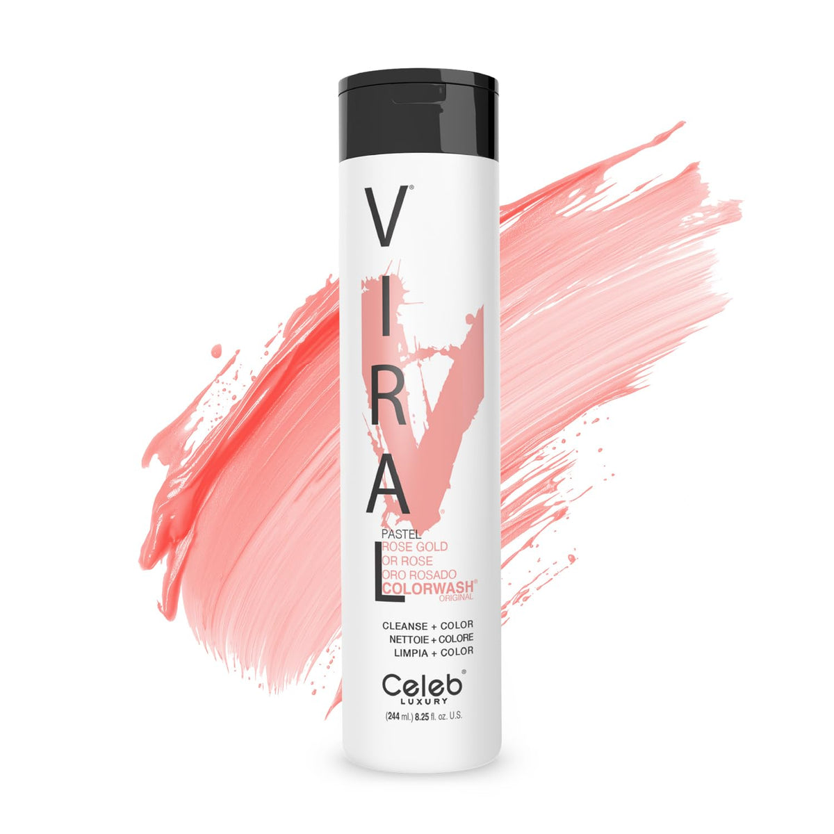 Celeb Luxury front bottle showing Rose Gold shade and easy-at-home color maintenance