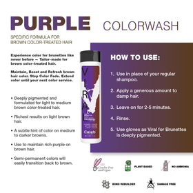 Celeb Luxury creamy purple lather close-up demonstrating even pigment deposit