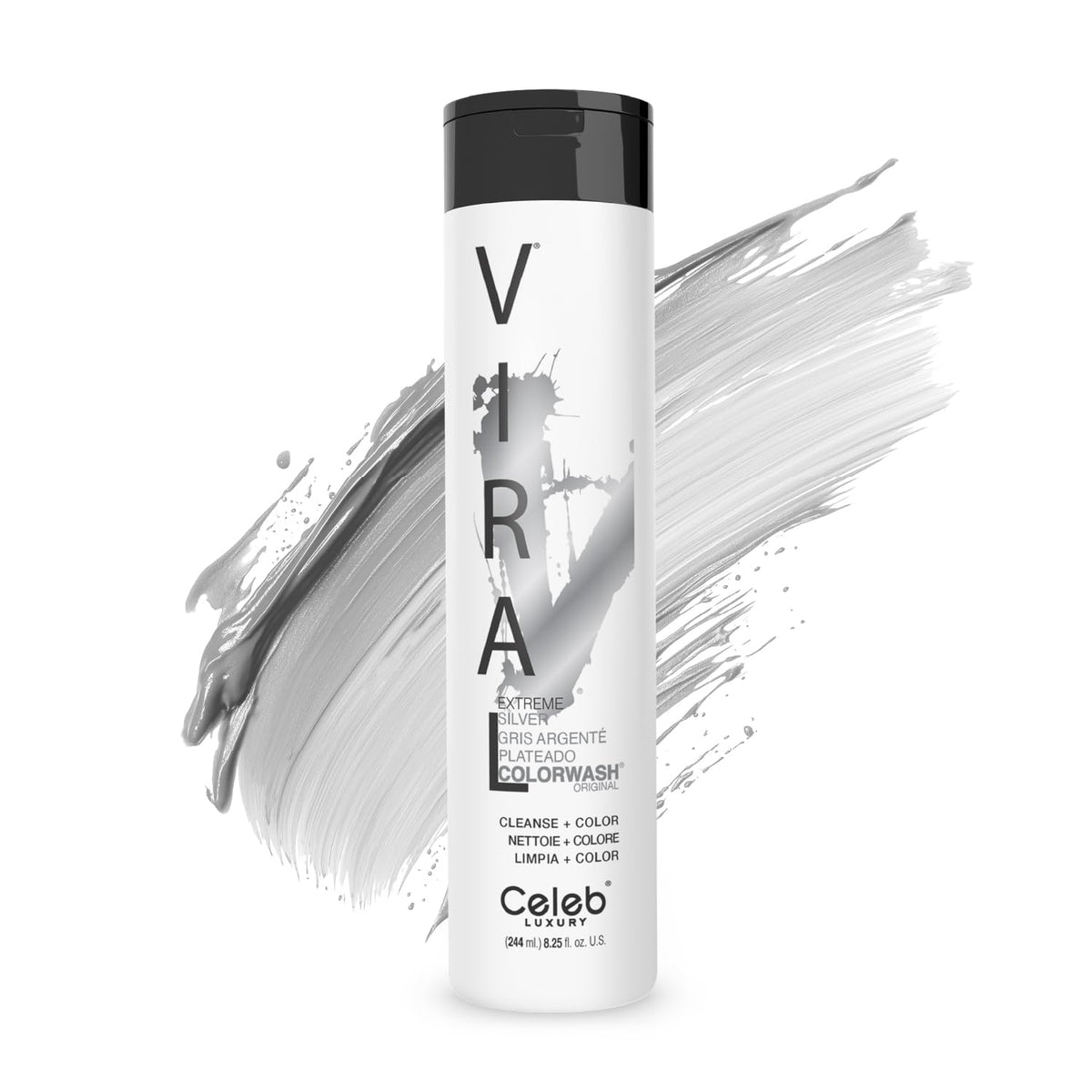 Celeb Luxury Viral Colorwash front bottle showing product and color branding for easy identification