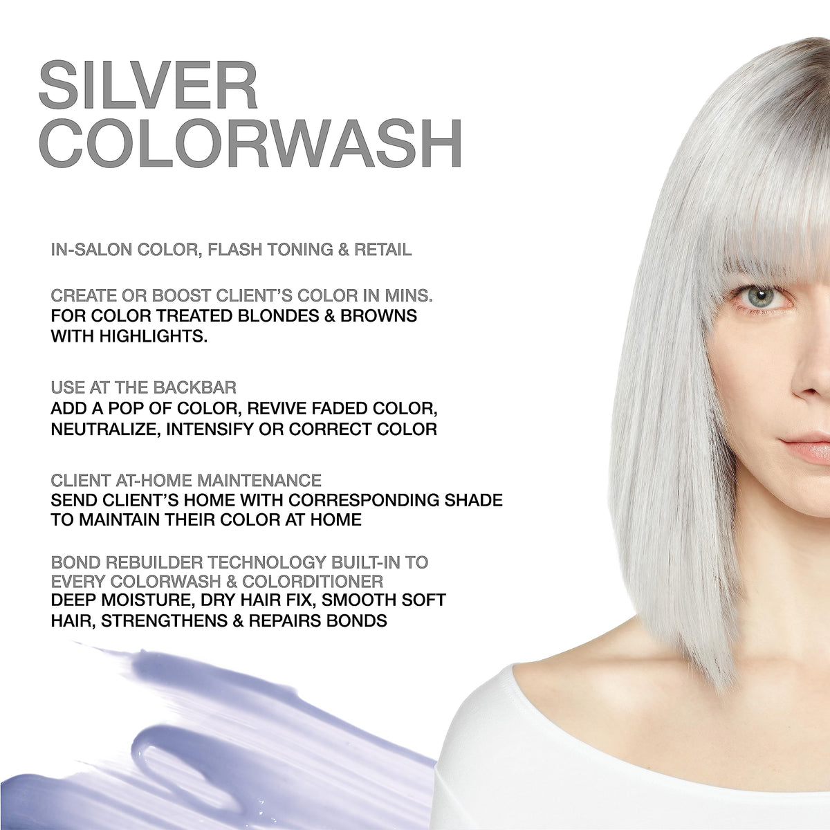 Celeb Luxury Viral Colorwash pouring texture to show consistency and how it deposits silver pigment