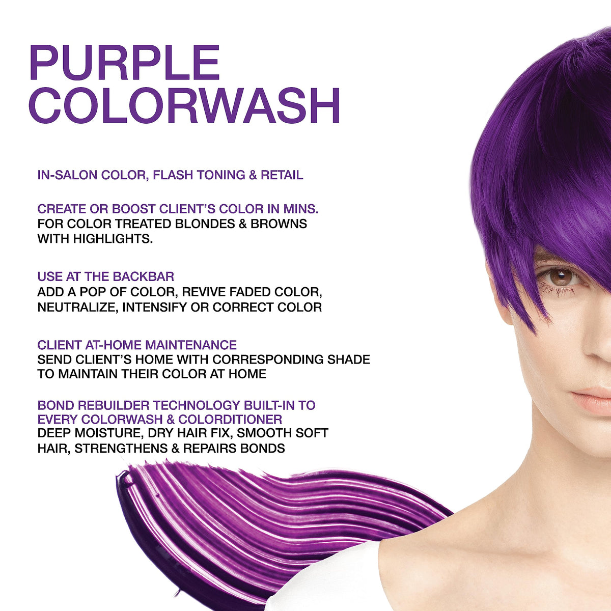 Celeb Luxury pour of purple shampoo texture displaying rich pigment