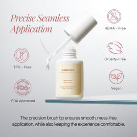Celebritips bottle held in hand to show 8ml size and easy portability benefit