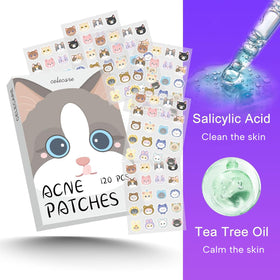 CELECARE individually packaged sachet opened to show a single cat patch preserved