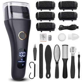 Celepen front view of electric foot file showing ergonomic grip and neat finish for easier handling