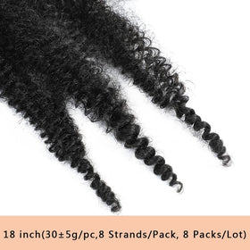 Celie installed spring twists on model demonstrating natural-looking volume