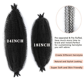 Celie pre-separated strands displayed to show quick installation benefit