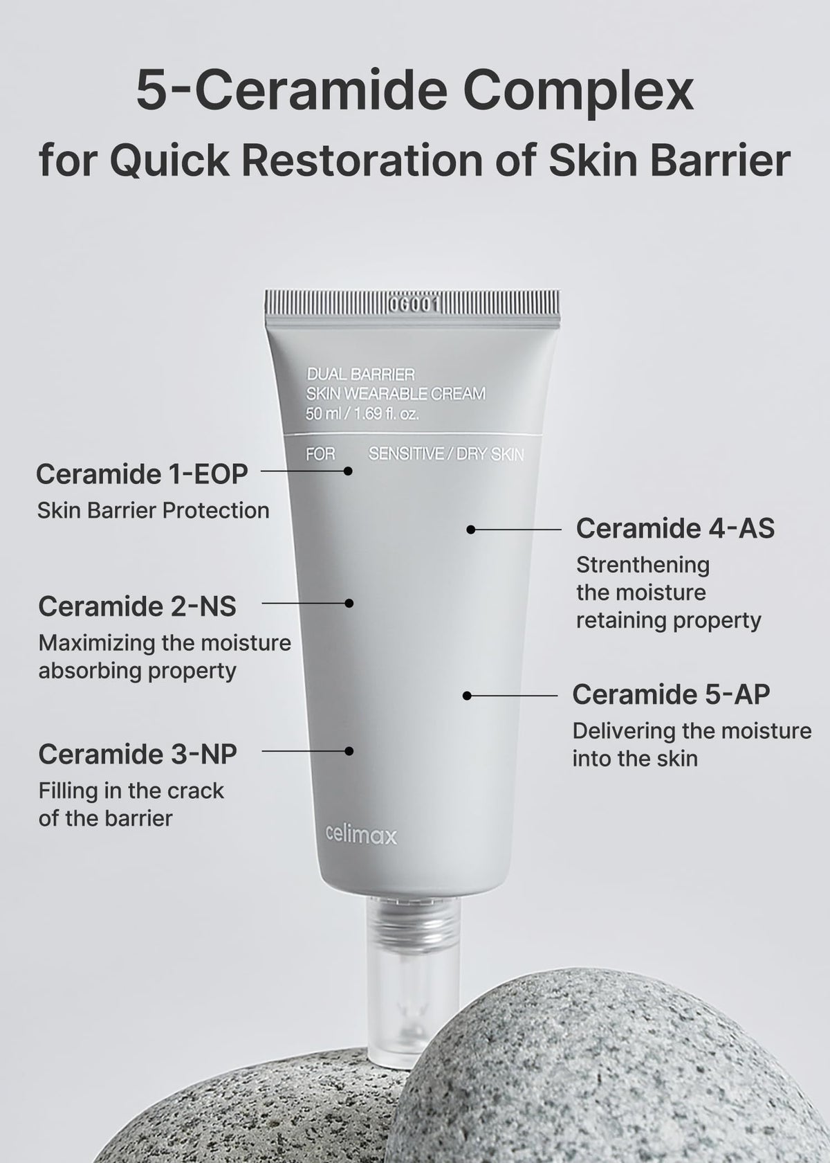 celimax 50ml jar in hand showing portable size and daily use