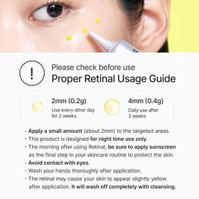 celimax label highlighting retinal and Matrixyl concentrations for efficacy