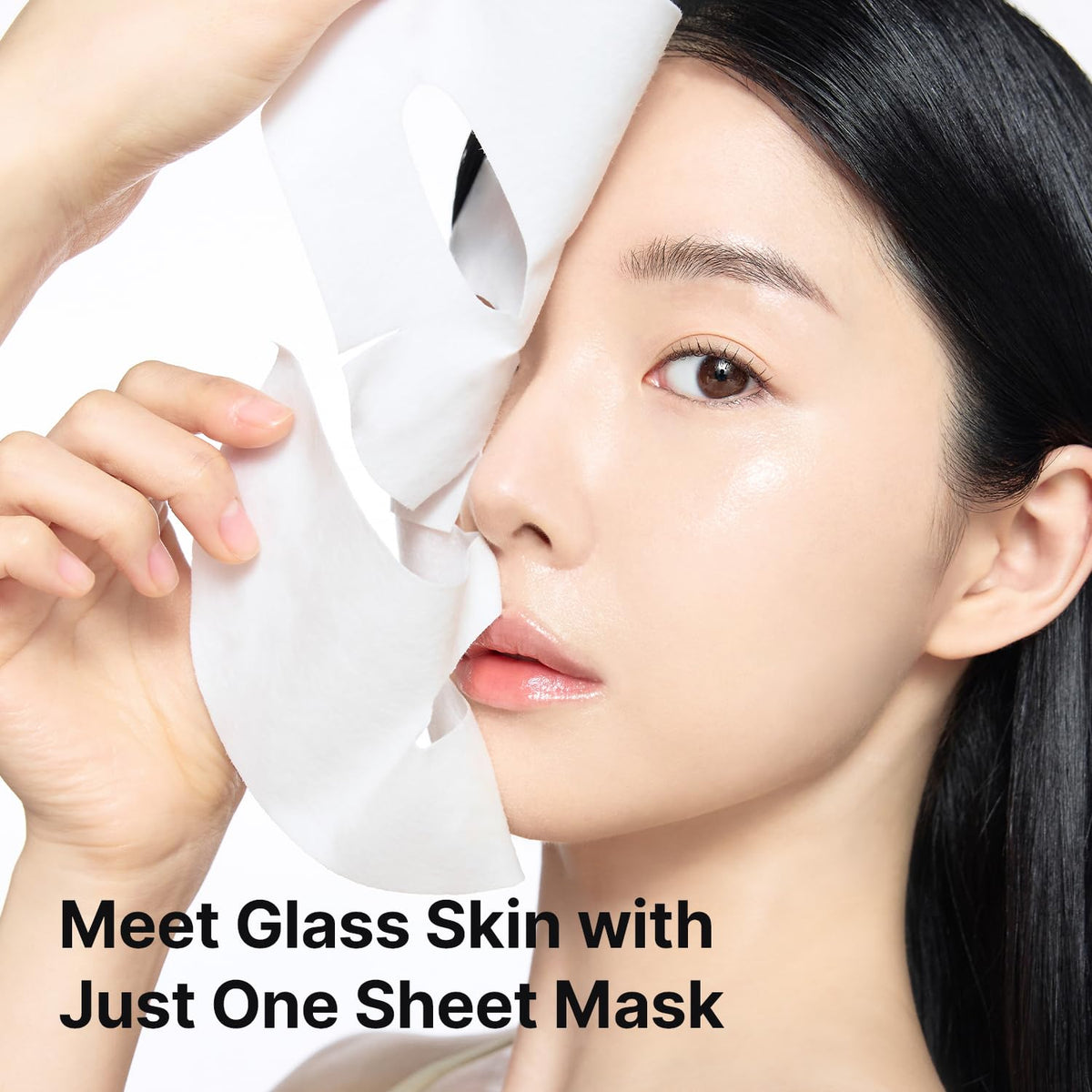 celimax mask worn with glasses showing convenience and no transfer