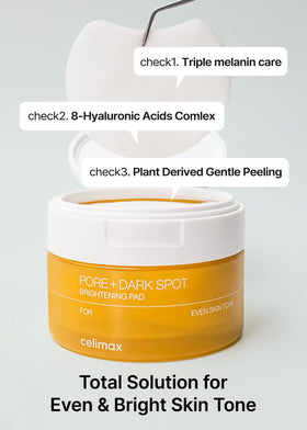 celimax pad applied to cheek demonstrating targeted spot care