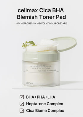 celimax pad soaked with toner solution highlighting hydration and exfoliation