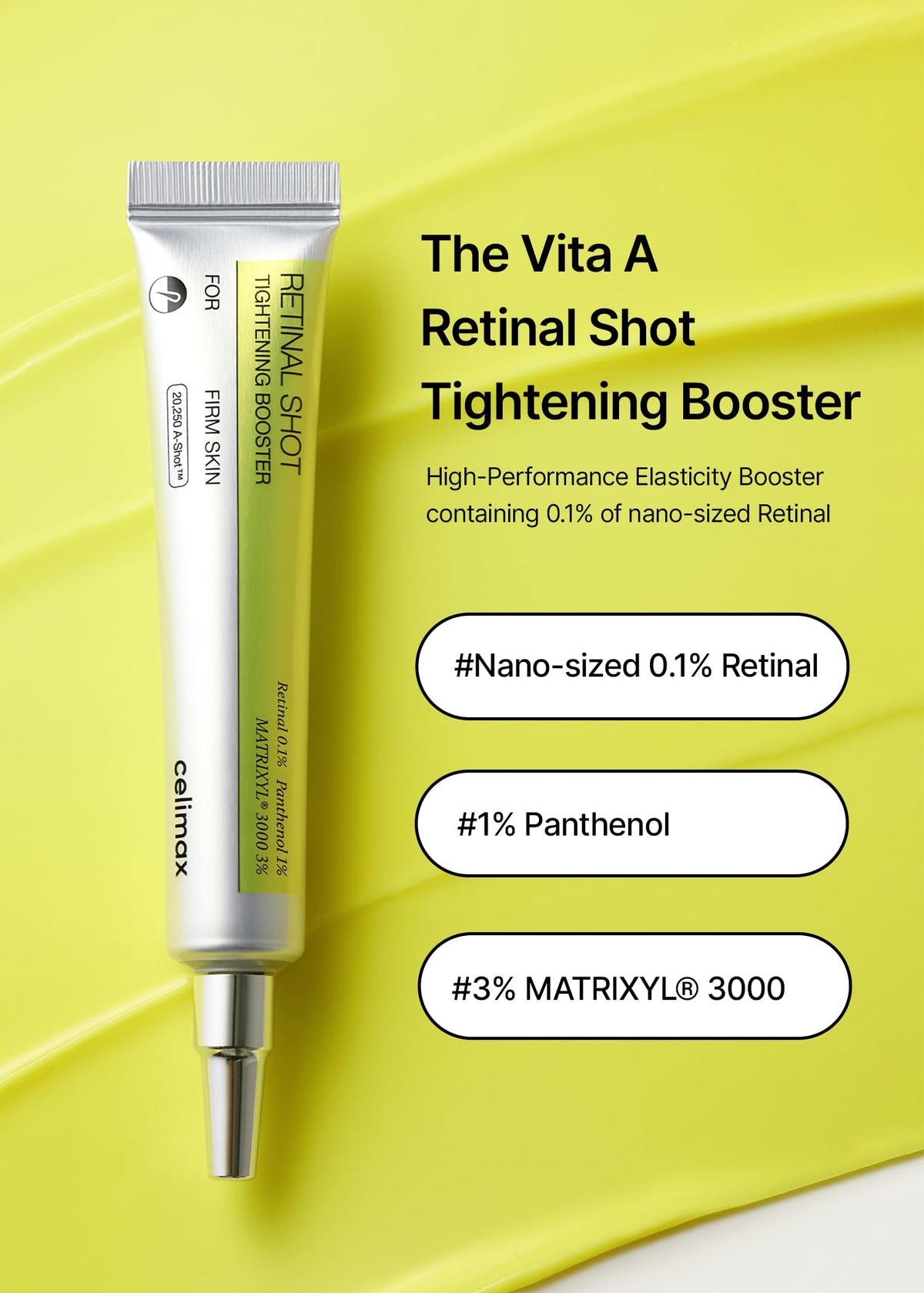 celimax bottle close-up with dropper highlighting precise application benefit