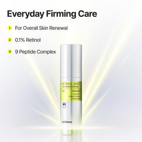 celimax size comparison showing 30ml full serum, 15ml booster and 3ml travel for portability