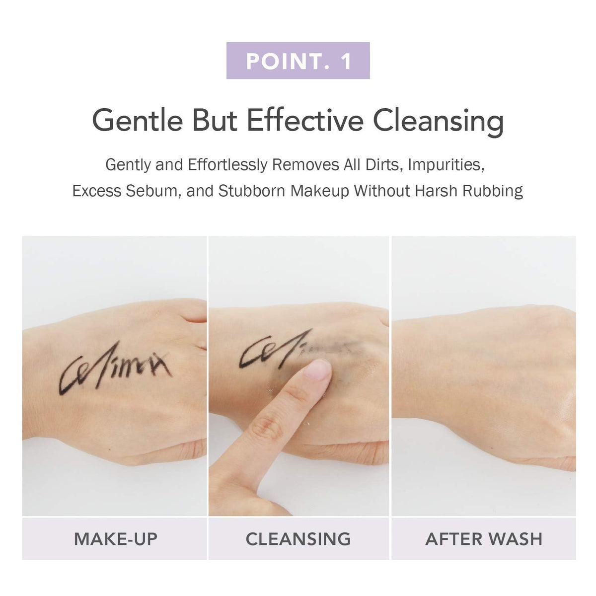 celimax oil texture on palm demonstrating lightweight consistency and smooth spreadability
