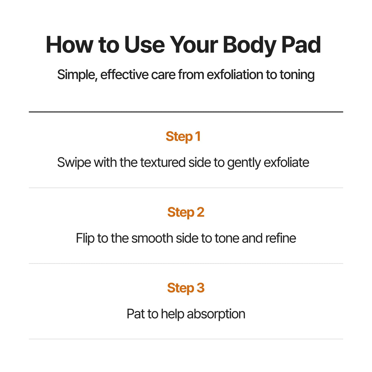 spread of multiple celimax pads on surface, indicating convenience and daily-use benefit