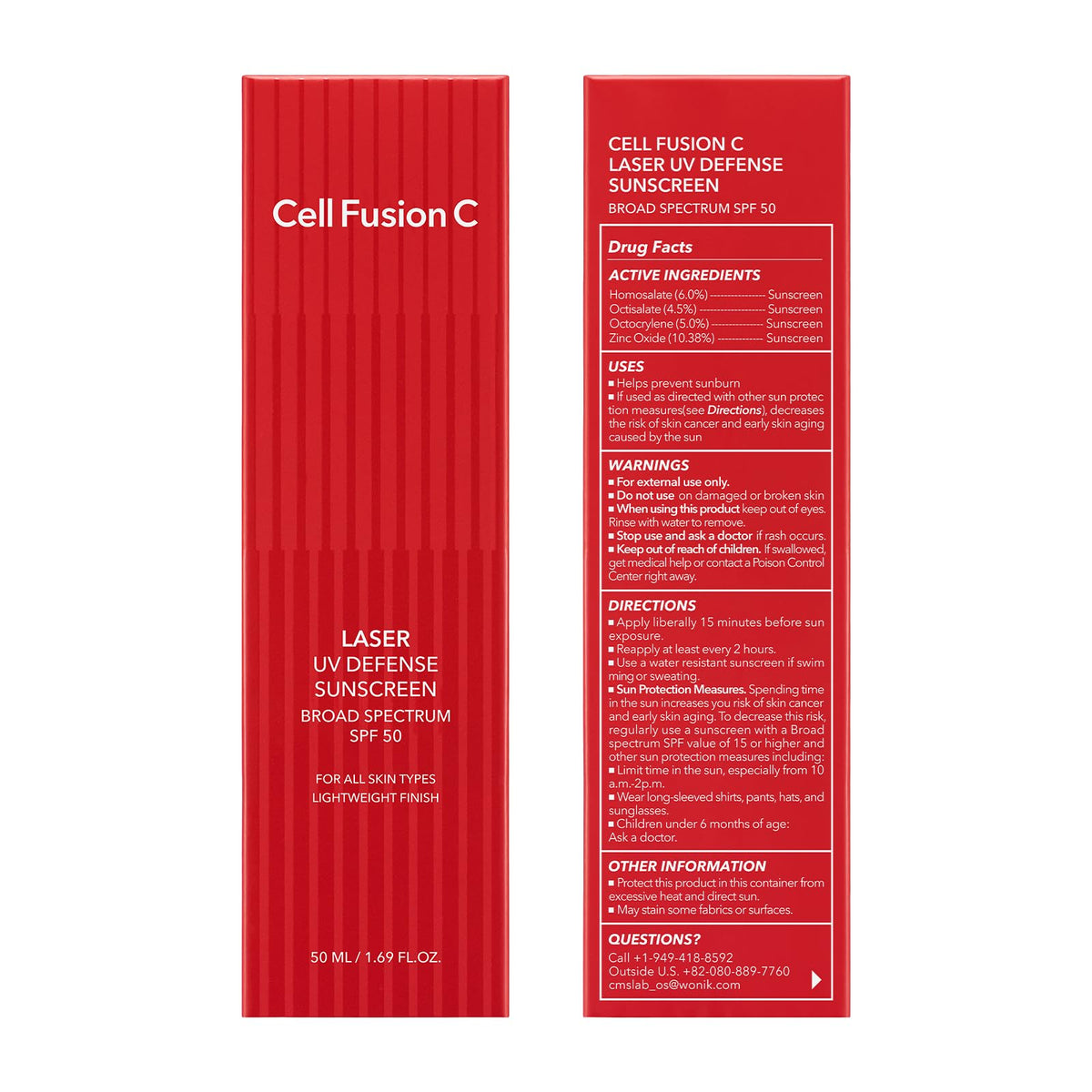 Cell Fusion C applied before foundation showing smooth makeup base