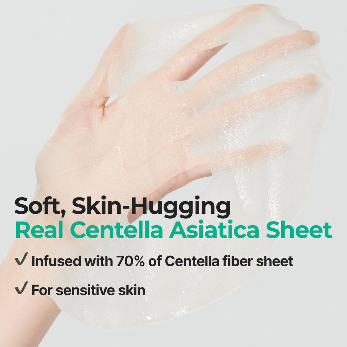 Cell Fusion C sheet worn on model showing reduced puffiness and comfort