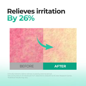 Cell Fusion C hand applying sheet mask showing easy placement and cooling