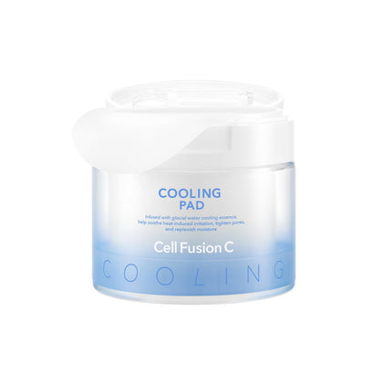 Cell Fusion C front packaging showing cooling pads and benefits