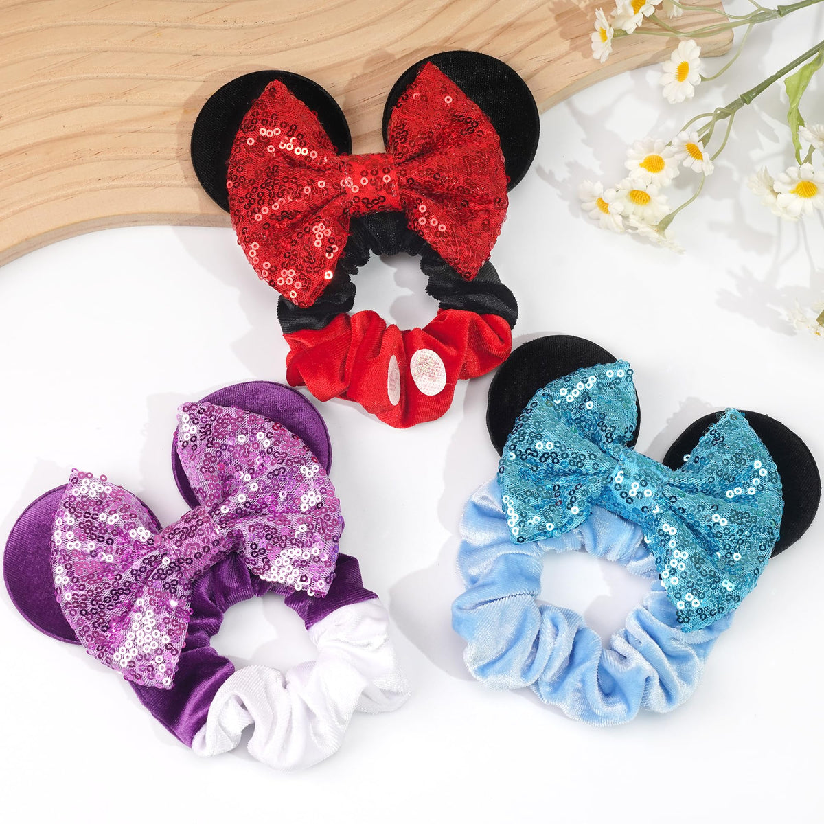 CellElection scrunchie on hand for size comparison, shows compact fit