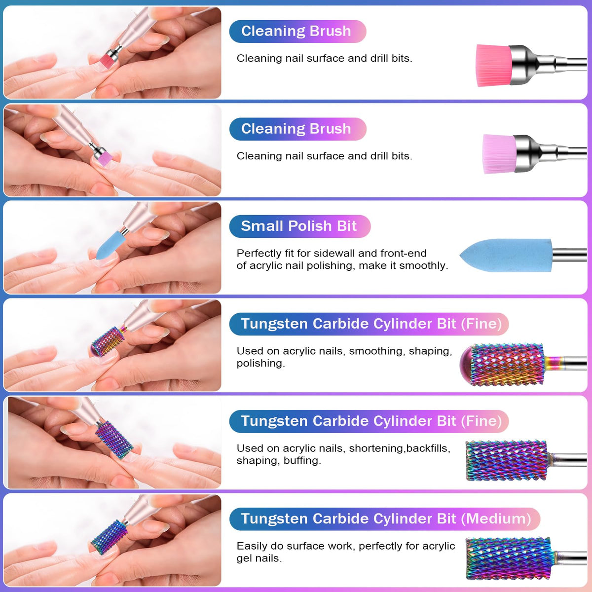 Cellentool tungsten carbide bit in use removing acrylic quickly benefit