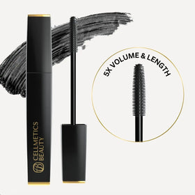 Cellmetics Beauty applying mascara on mature lashes for visible lift benefit