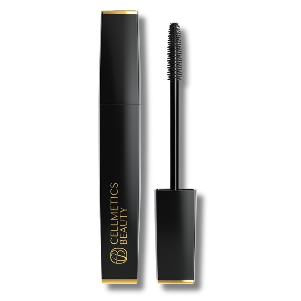 Cellmetics Beauty front packaging showing sleek tube and black shade benefit