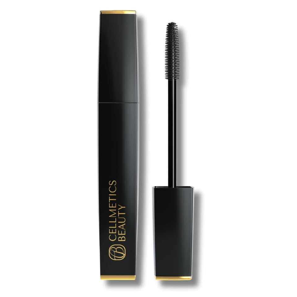 Cellmetics Beauty front packaging showing sleek tube and black shade benefit