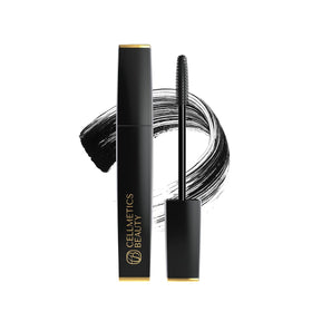 Cellmetics beauty front packaging showing sleek tube and product name for clear identification and trust