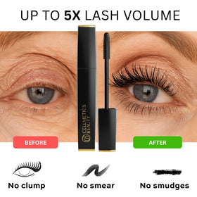 Cellmetics Beauty ergonomic wand close-up for precise, clump-free application benefit