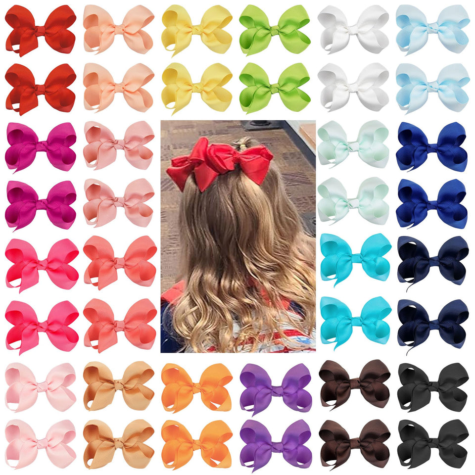 CÉLLOT front view of 40-piece bow set, variety neatly arranged and ready