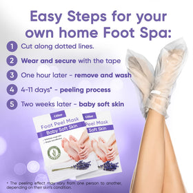 CÉLOR person wearing booties for one hour demonstrating easy at-home use